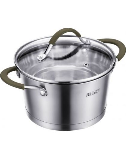 Кастрюля со стекл. крышкой 1,6л, 16x9,5см Linea OLIVA