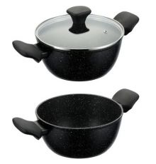 Кастрюля 4,2л с крышкой 24см Linea GRANITO NERO