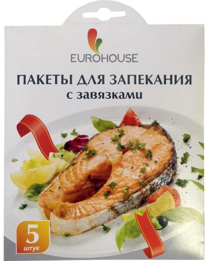 Пакеты для запекания 5шт, с завязками 1/30