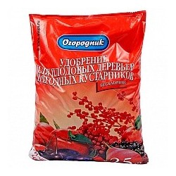 Удобрение органоминеральное в гранулах Огородник Плодово-ягодные 2кг. (10шт.)