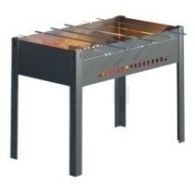 Мангал разборный на высохих ножках + 6 шампуров в бумаге