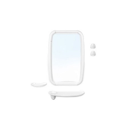 Набор для ванной комнаты Оптима (снежно-белый) (зеркало 346х515мм)