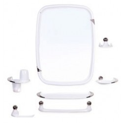 Набор для ванной комнаты Вива классик (снежно-белый) (зеркало 430х580мм)