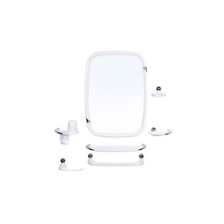 Набор для ванной комнаты Вива классик (снежно-белый) (зеркало 430х580мм)