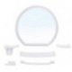 Набор для ванной комнаты Верона (снежно-белый) (зеркало 476х436мм)