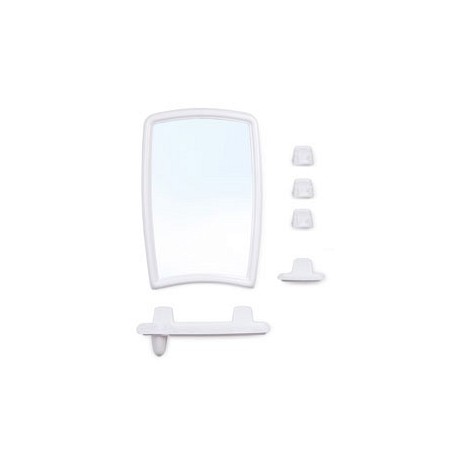 Набор для ванной комнаты Беросси 41 (снежно-белый) (зеркало 350х520мм)