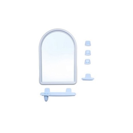 Набор для ванной комнаты Беросси 56 (светло-голубой) (зеркало 360х520мм)