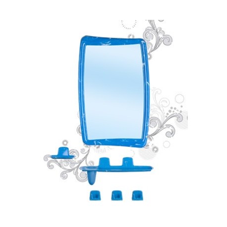 Набор для ванной комнаты Беросси 51 (светло-голубой) (зеркало 346х546мм)