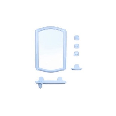 Набор для ванной комнаты Беросси 46 (светло-голубой) (зеркало 352х520мм)
