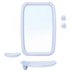 Набор для ванной комнаты Оптима (светло-голубой) (зеркало 346х515мм)