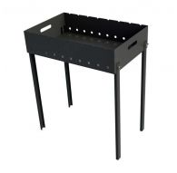 Мангал разборный на высоких ножках + 9 шампуров