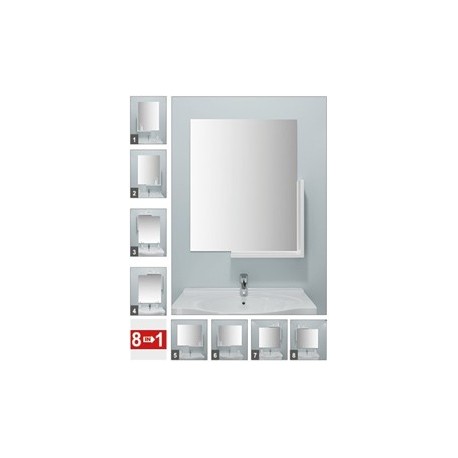 Набор для ванной комнаты Neo (белый мрамор) (зеркало 500х600 мм)