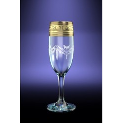 Набор 6 бокалов для шампанского с рисунком Русский узор, 190мл