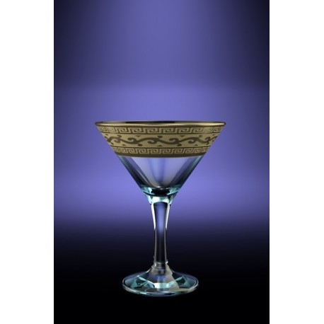Набор 6 бокалов для мартини с рисунком Версаче, 170мл [GE08-410]