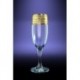 Набор 6 бокалов для шампанского с рисунком Версаче, 190мл [GE08-419]