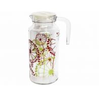 Кувшин 1300мл с пласт. крышкой FAZENDA (без упаковки) (D28242)