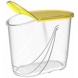 Емкость для сыпучих продуктов Wave 1,5 л (лимон) 182х110х150мм