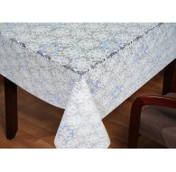 Клеёнка LACE - «Премиум Голд», серия LA - печать цветок 1.37m*20m белая