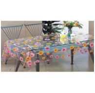 Клеенка Transparent PVC Tablecloth 1,37*30m прозрачная с рисунком TT-2500