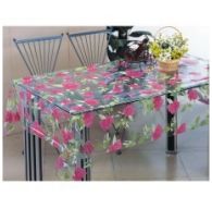 Клеенка Transparent PVC Tablecloth 1,37*30m прозрачная с рисунком TT-2510