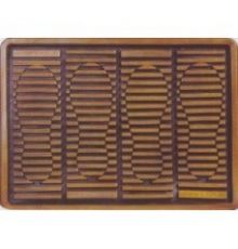 Коврик придверный резиновый 38*52см (509) следы