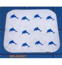 Коврик на присосках Дельфины 55*54см