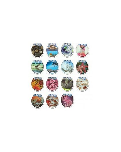 Сиденье для унитаза мягкое ZALEL фотопринт