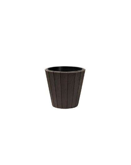 Кашпо Woode d29,9см h28,1см 8л с вкладышем, мокко