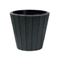 Кашпо Woode d48,8см h45,7см 40л с вкладышем, антрацит