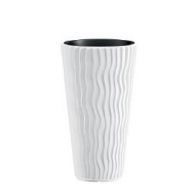 Кашпо Sandy Slim d34,9см h61,2см 11л с вкладышем, белый