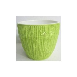 Горшок керамический Бамбук светло-зеленый бутон № 2 d15 см
