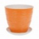 Горшок керамический Зефир оранжевый крокус №3 d-18см