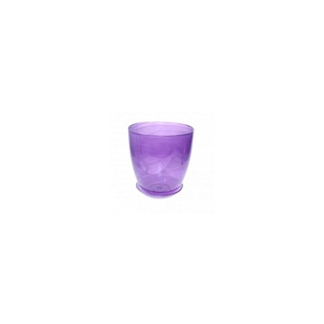 Горшок с поддоном алебастровый крашеный №5 фиолетовый d19,5, h19 ОРГАНЗА