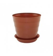 Горшок ЛАУРА 0,7л d11,5см h10см с поддоном