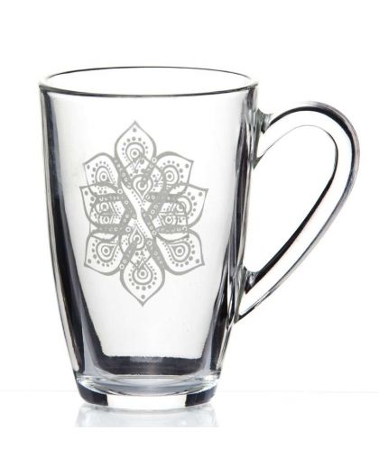 Кружка 325мл 1шт. БОХО (цвет бежевый) (рис.28844)