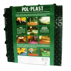 Покрытие POL-PLAST зеленый 0,81м2 h-11мм (9шт)