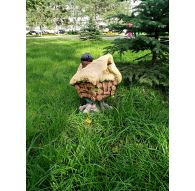 Фигура Избушка с соломенной крышей 36*34*54