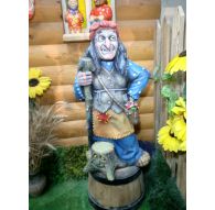 Фигура Баба Яга с пеньком