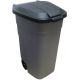 Бак для мусора с крышкой на колесах 110л серый 515х545х840мм