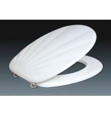 Сиденье для унитаза ZALEL MDF белая Ракушка М-635