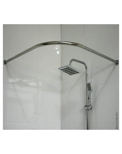 Карниз для ванной комнаты дуга хром Zalel 90*90 (блистер)