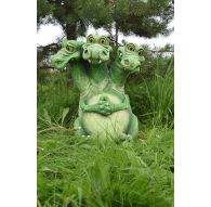 Фигура Змей Горыныч зеленый 46х40х57см