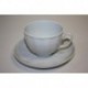 Чашка чайная с блюдцем Гранатовый 275 мл Белая