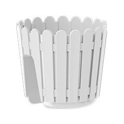 Кашпо на перила LANDHAUS railing d30, h21 см белый (white) 4,3л