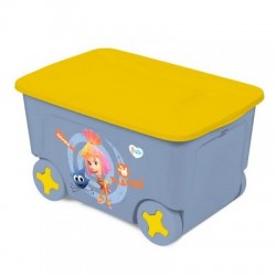 Детский ящик для хранения игрушек ФИКСИКИ СИМКА на колесах, 50 л