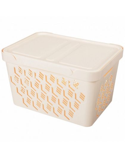 Ящик с крышкой 18л универсальный DELUXE 380*276*220мм