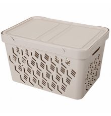 Ящик с крышкой 18л универсальный DELUXE 380*276*220мм