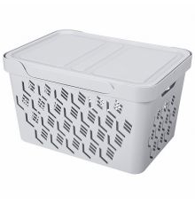 Ящик с крышкой 18л универсальный DELUXE 380*276*220мм