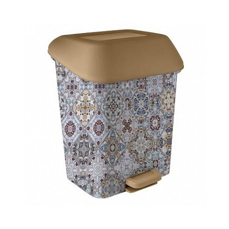Контейнер для мусора с педалью  15 л Декор Марокко