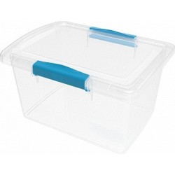 Ящик для хранения Laconic mini пласт. прозрачный с защелками 2,5 л 215х160х115мм